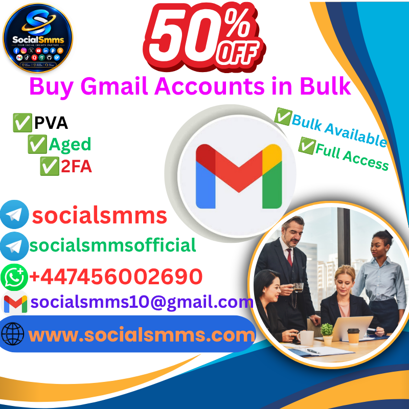 Buy Gmail Accounts in Bulk 2FA,PVA & Aged
