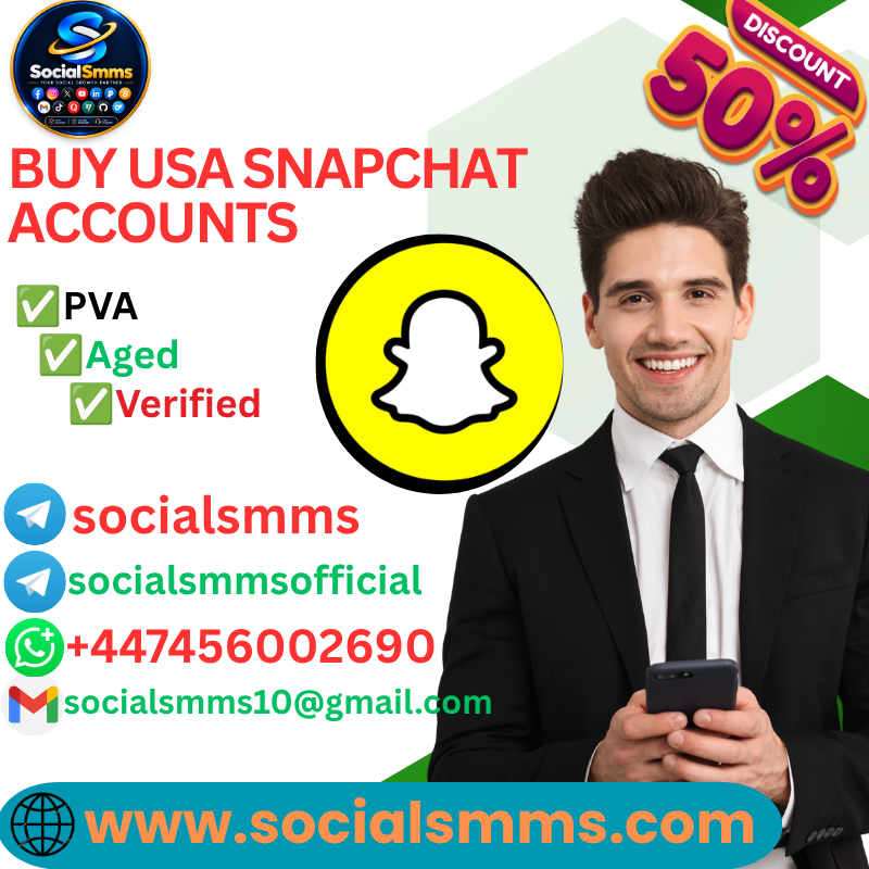 Buy USA Snapchat Accounts Real, Active & Verified